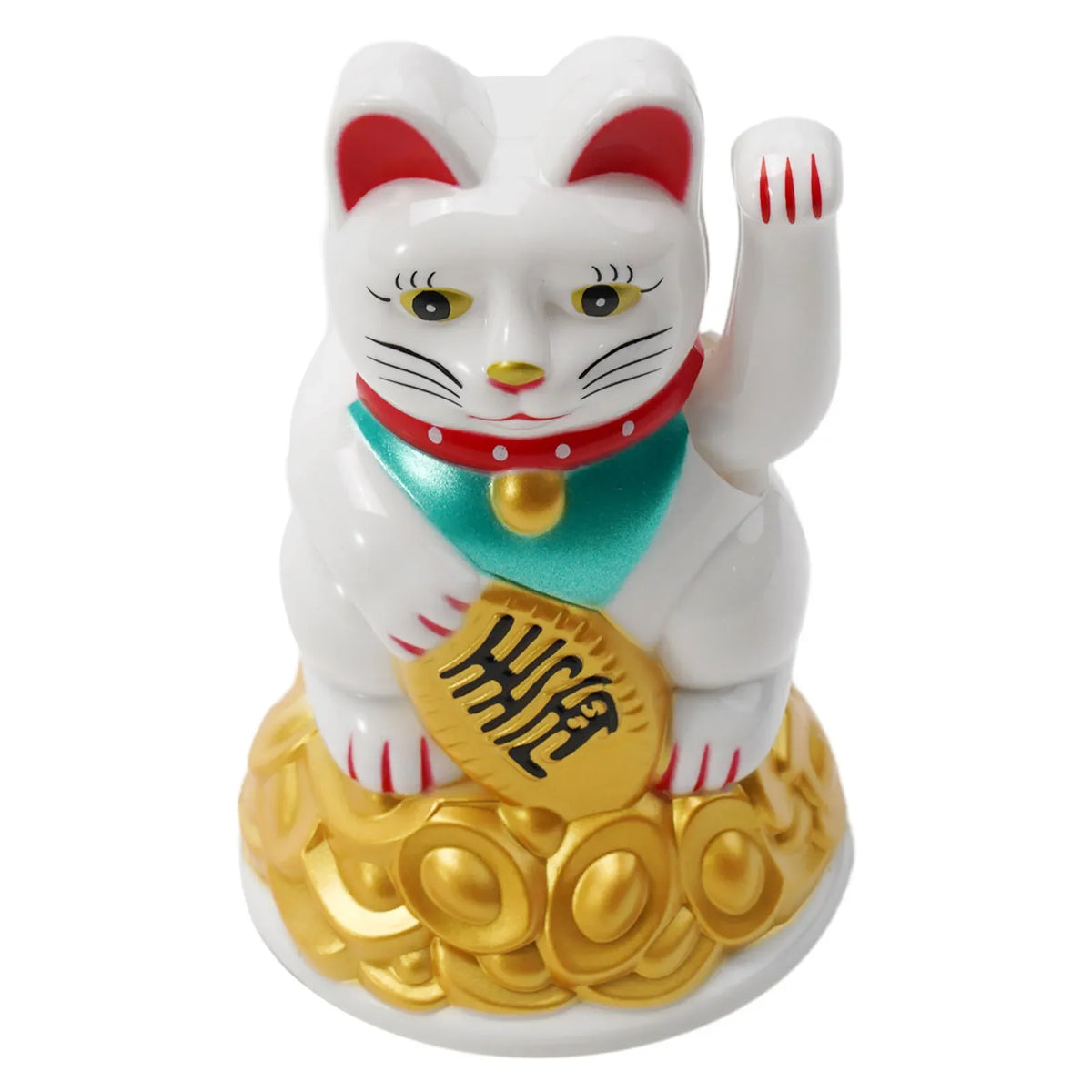 1x Lucky Cat 4.5/6.5Inch Chinese Lucky Cat Waving Arm Beckoning Fortune For Home Office Car Decoration Home Decoration Birthday